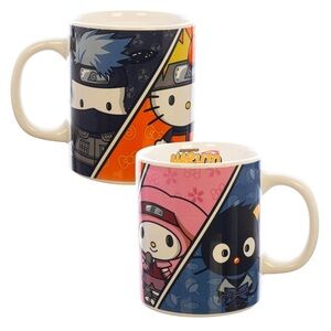 Hello Kitty x Naruto Shippuden Ceramic Coffee Tea Mug 16 oz from Bioworld